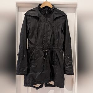 Black Soia & Kyo hooded rain jacket